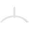 Ekena Millwork Archdale Architectural Grade PVC Gable Bracket, 108"W x 58 1/2"H x 6"D x 6"F, 13/12 Pitch GBP108X59X0606ARC00 - alternate 5